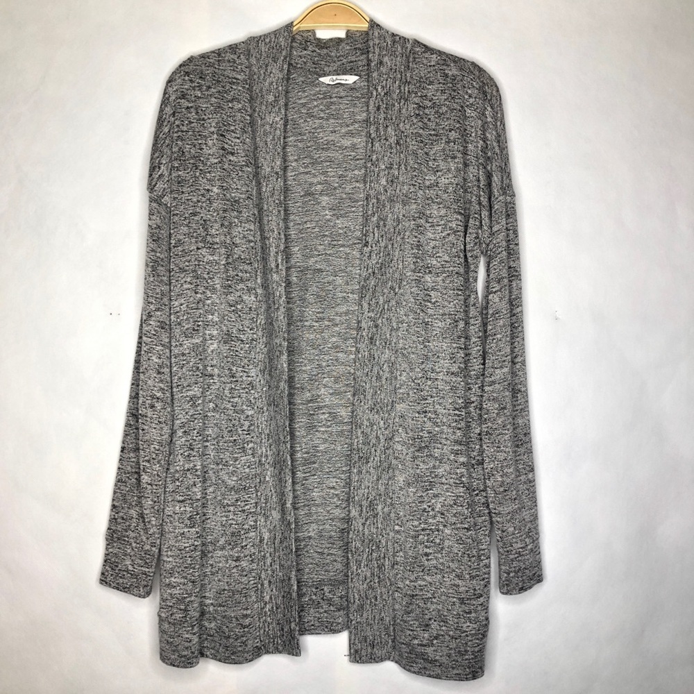 Reitmans Dark Gray/Black Open Women's Cardigan